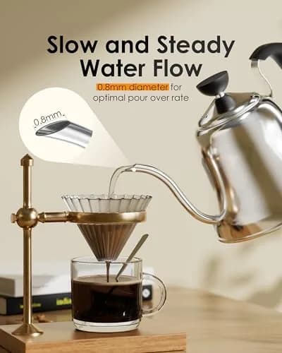 Chefbart Gooseneck Tea Kettle 800ml (28oz) | Precise Pour Over Coffee & Tea thumbnail 5