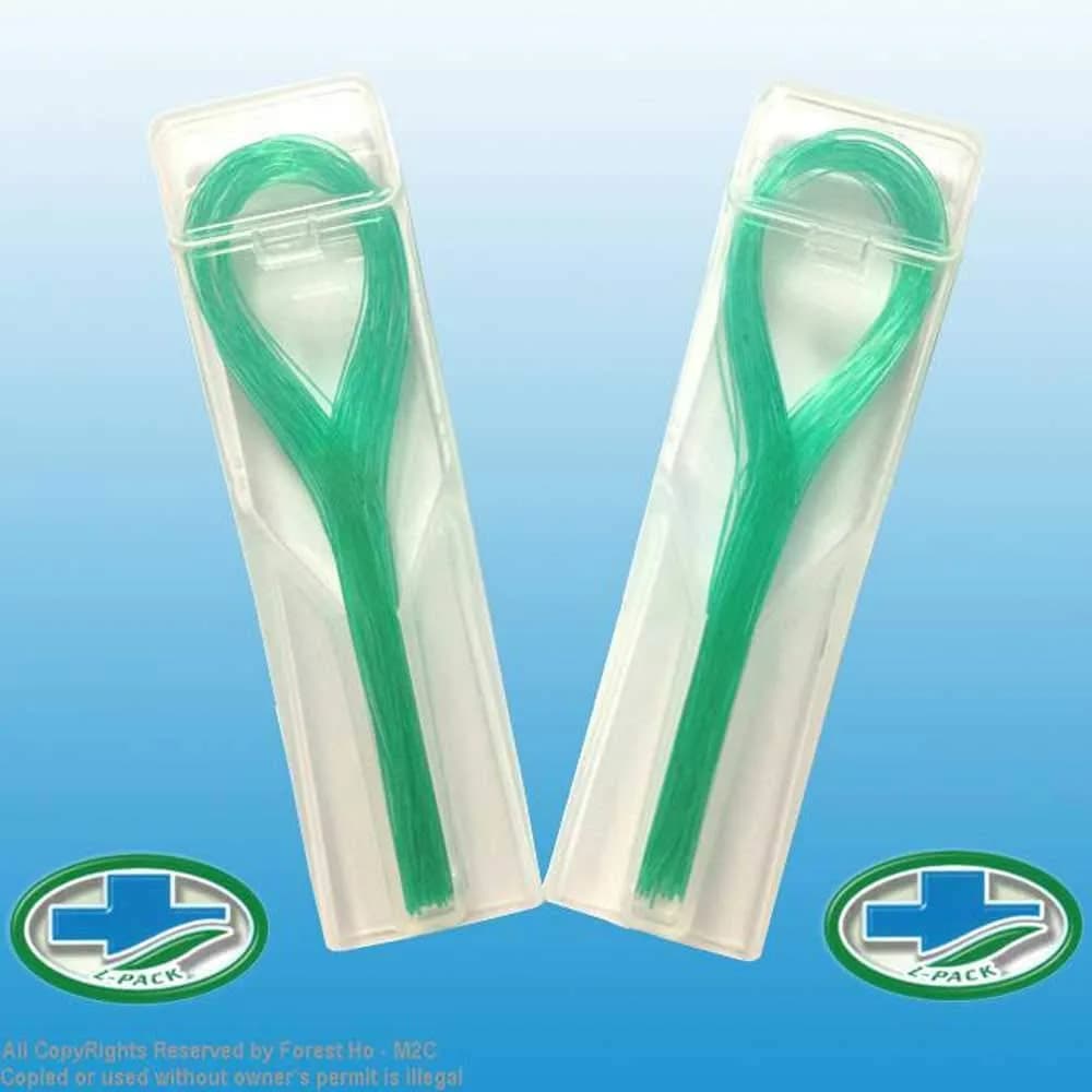 Lit-Pack Dental Floss Threader for Crowns, Bridges, Implants | 140 Strands (35 per pack, 4 packs total) - view 5