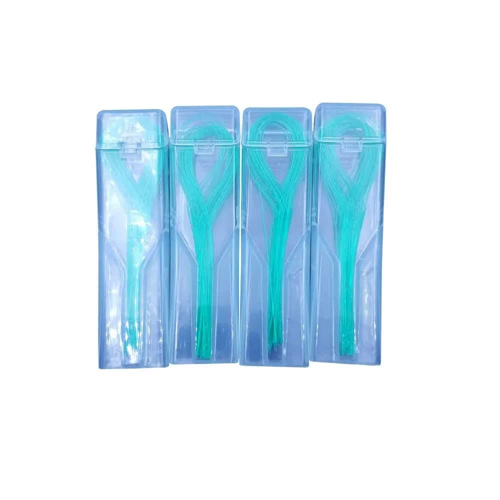 Lit-Pack Dental Floss Threader for Crowns, Bridges, Implants | 140 Strands (35 per pack, 4 packs total) - view 3