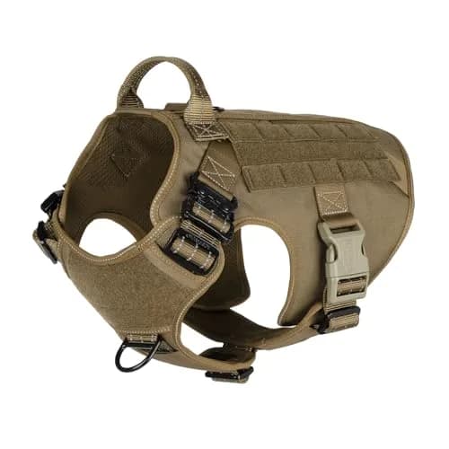 ICEFANG Tactical Dog Harness for Large Dogs, Reflective No-Pull Vest 650g (22.9 oz) | Heavy Duty Control Handle & MOLLE System thumbnail 1