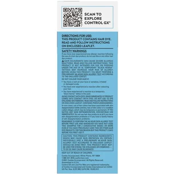 Just for Men Control GX Grey Reducing Shampoo Blonde & Medium Brown | Gradually reduces grey, natural look, 5 Fl Oz thumbnail 7