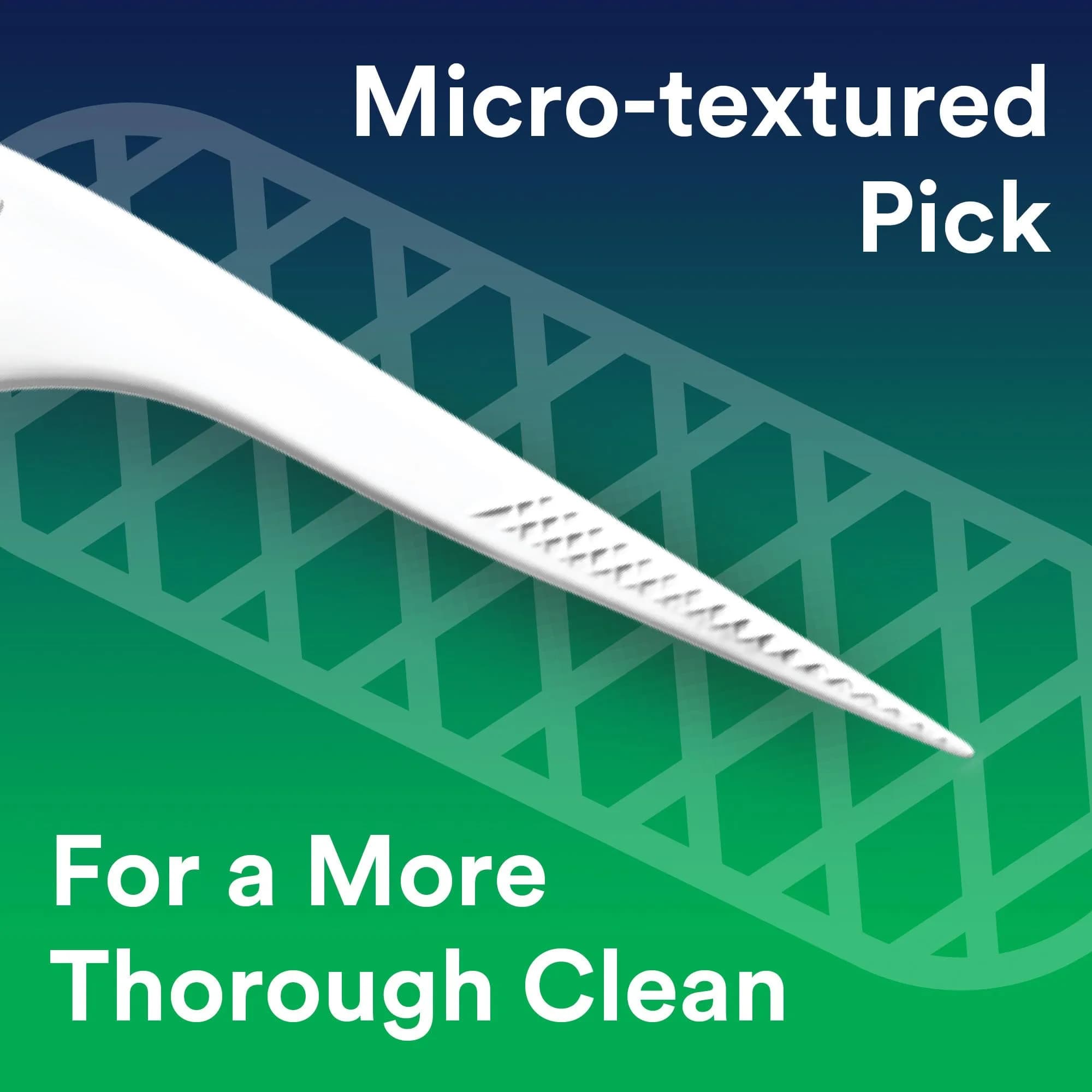 DenTek Advanced Clean Floss Picks, 1200 Count (200 Strands x 6 Packs) | Triple Clean, Fluoride-Infused Mint - view 6