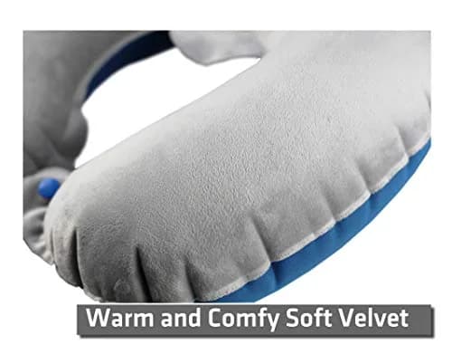 TREKOLOGY Inflatable Neck Pillow for Travel | Compact Ultralight Air Support with Button Inflation & Quick Deflate thumbnail 5