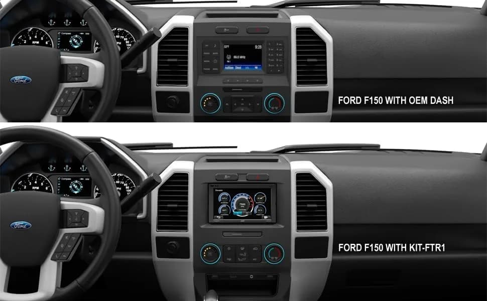 Maestro DASH KIT-FTR1 Dash Kit and T-Harness for Ford Trucks 4.3 inch Screen | Double-DIN Radio Install Kit thumbnail 5