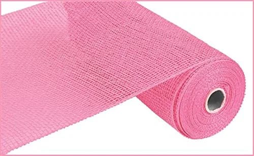 Craig Bachman Poly Burlap Deco Mesh, Pink - 10" x 10 Yards | Versatile DIY Craft Mesh thumbnail 1