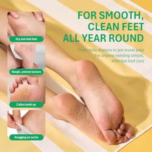 Purederm Foot Peeling Mask for Dry Cracked Feet | Exfoliating & Nourishing Treatment, 6 Pairs thumbnail 4