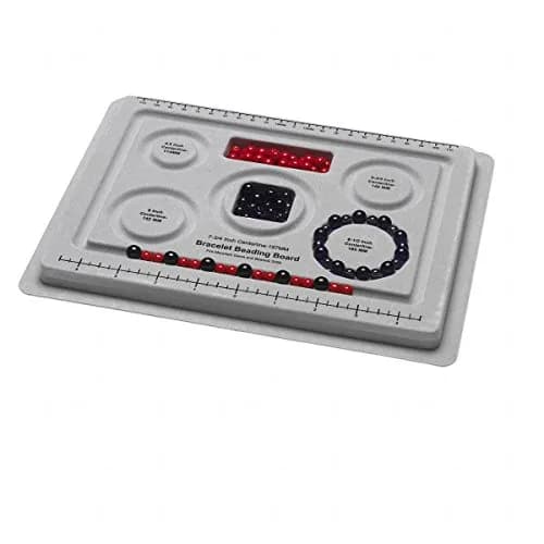 Myasrelae Bead Board Grey with Flocking 19cm (7.5 inches) | Jewelry Making Design Tool thumbnail 1
