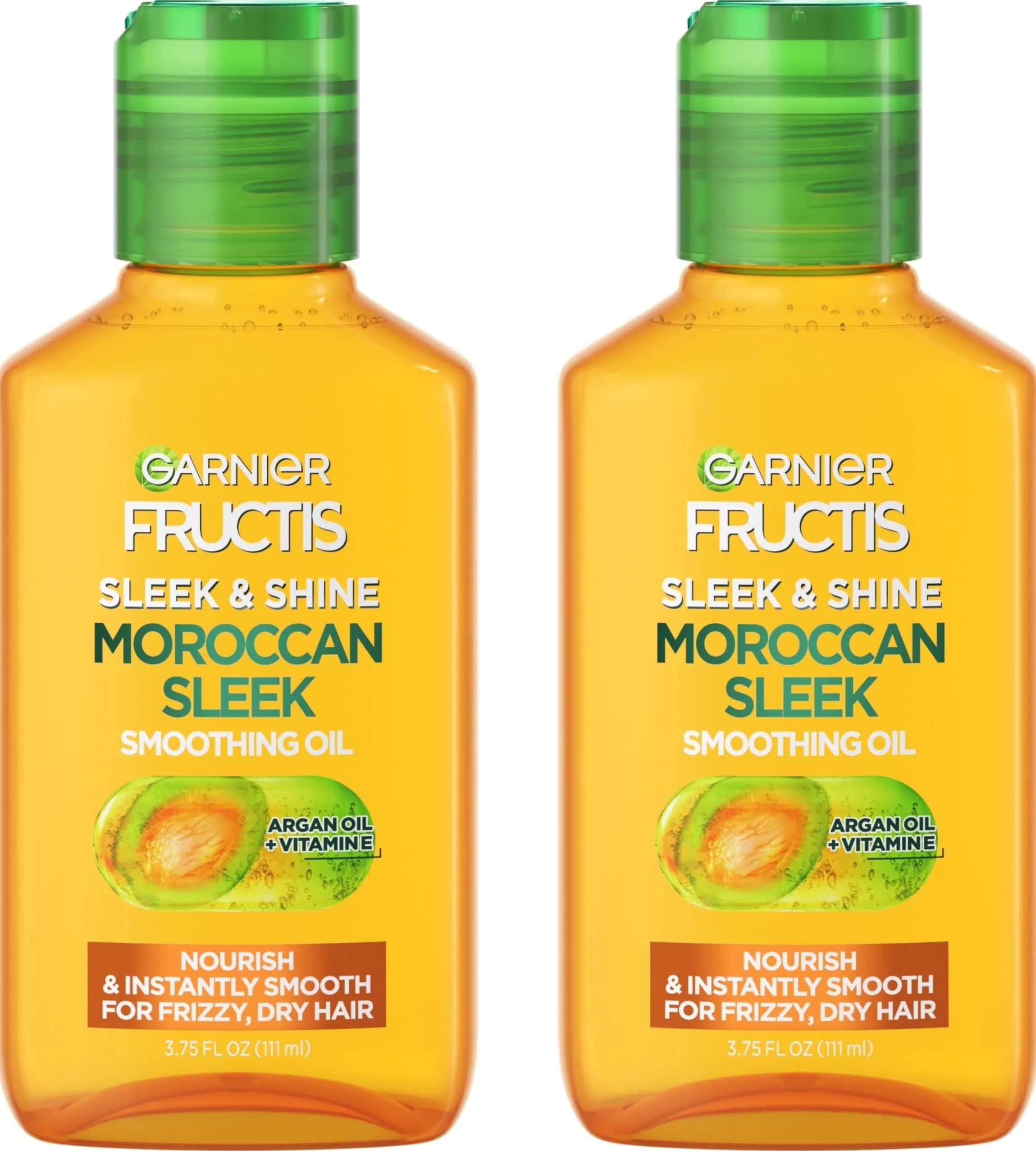Garnier Fructis Sleek & Shine Moroccan Sleek Smoothing Oil - 3.75 Fl Oz, 2 Count Pack - main product image