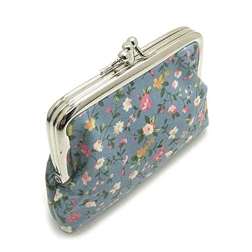 Sanxiner Cute Floral Kiss-Lock Coin Purse with 2 Compartments | 19.5cm (7.67in) x 12.7cm (5in) x 1.8cm (0.7in) thumbnail 3