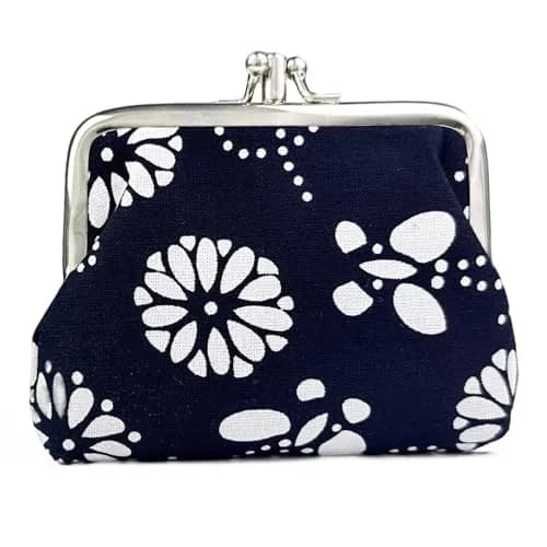 Sanxiner Cute Floral Buckle Coin Purse 1.9cm (0.75in) | Kiss-Lock Change Purse with 2 Compartments thumbnail 4