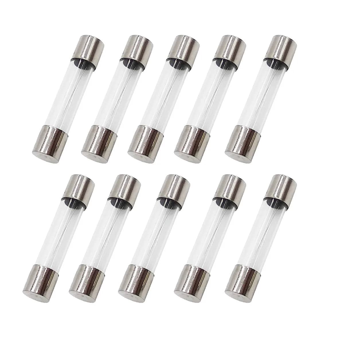 COMPSTUDIO 1A 250V 6x30mm Fast Blow Glass Fuse | Overcurrent Protection for Electrical Circuits — 1A