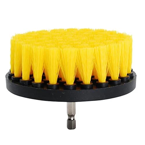 HIFROM Soft and Medium Drill Brush Set 4-inch | Cleans Tubs, Tile, Grout, Upholstery, Leather, Carpet thumbnail 3