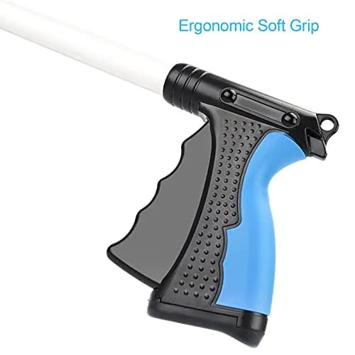 ZAYAD Reacher Grabber Tool, Foldable (Blue-32INCH) | Heavy Duty Aluminum, Elderly & Child Friendly thumbnail 4