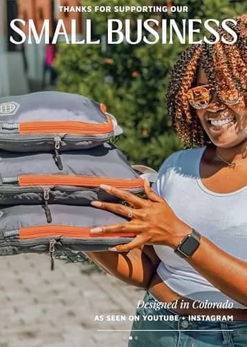 TRIPPED Travel Gear Compression Packing Cubes for Carry-On Travel 3-Pack | Ultralight Ripstop Nylon with Double-Stitched Zippers thumbnail 9
