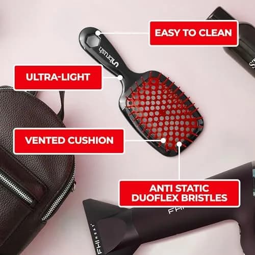 FHI Heat UNbrush Detangling Brush for Wet & Dry Hair | Anti-Static, Lightweight, All Hair Types thumbnail 5