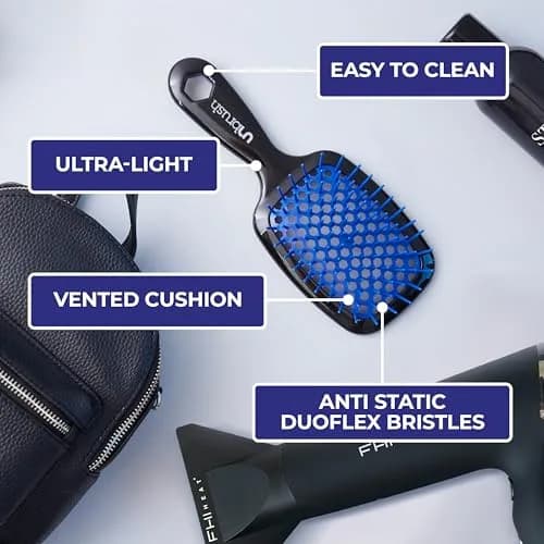 FHI Heat UNbrush Detangling Hair Brush Galaxy Blue | Pain-Free Wet & Dry Hair Care thumbnail 5