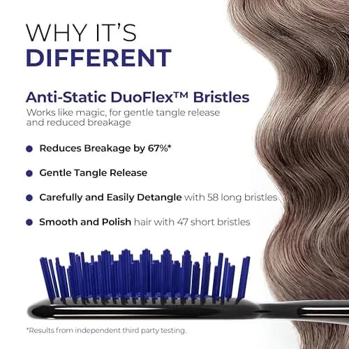 FHI Heat UNbrush Detangling Hair Brush Galaxy Blue | Pain-Free Wet & Dry Hair Care thumbnail 2