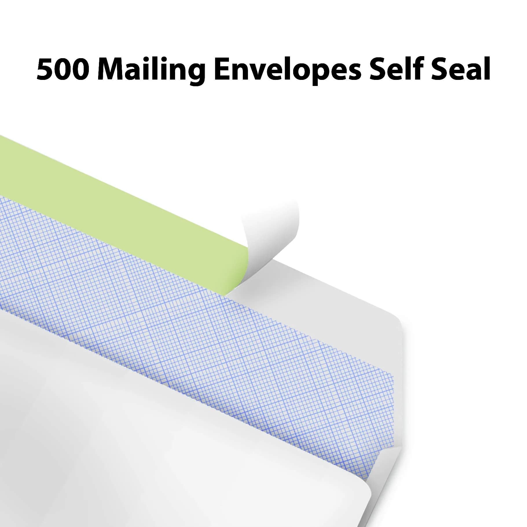 Splendoress #10 Security Envelopes Windowless, 500 Count White Wove | Bulk Value Pack Security Envelopes - view 2