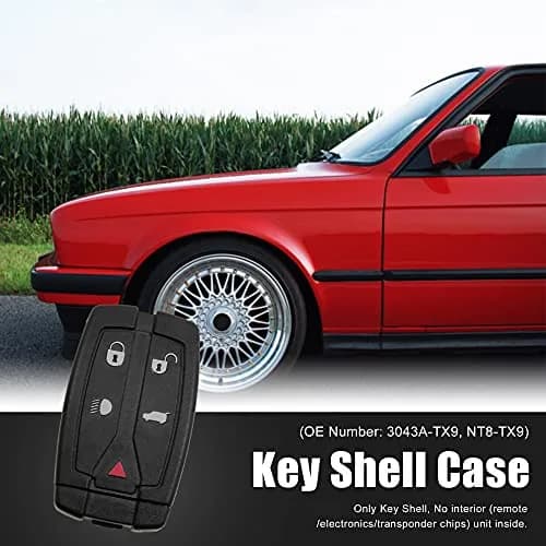 uxcell 5 Button Key Fob Shell Case for Land Rover Freelander Discovery 2 - Black | Aftermarket Replacement thumbnail 2