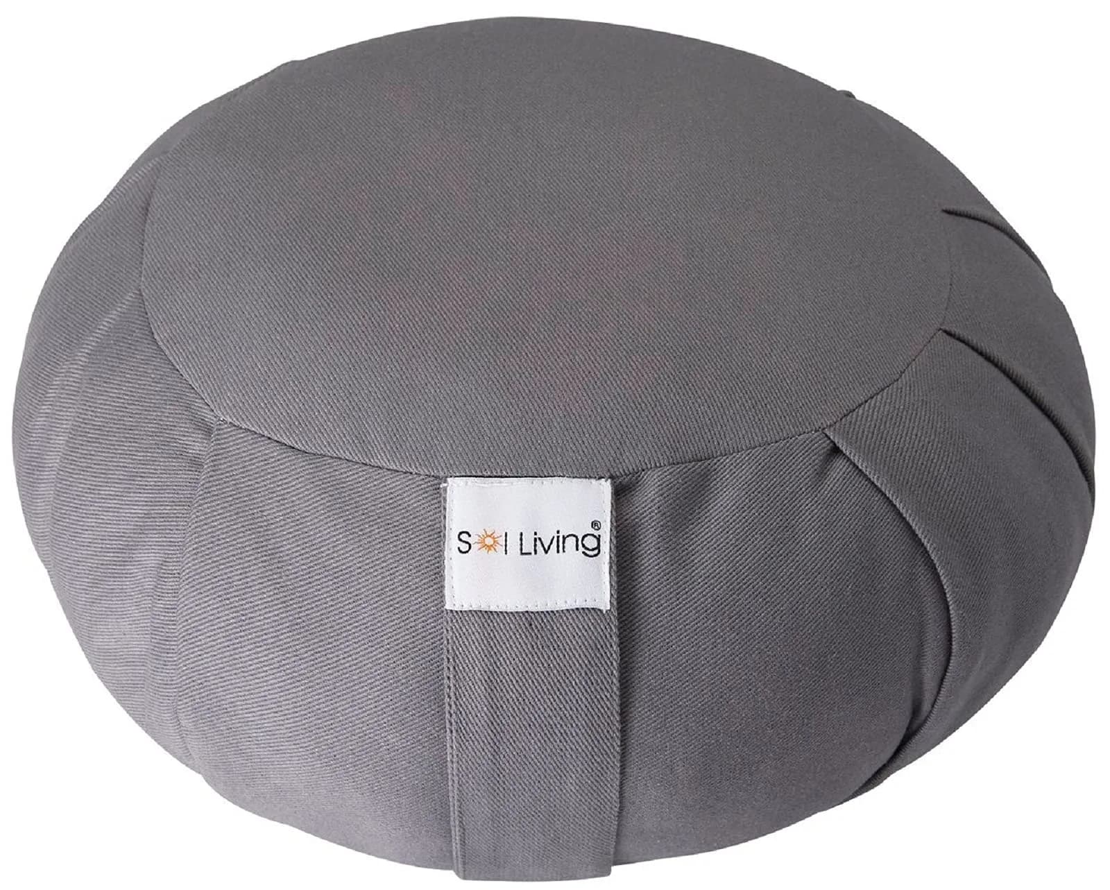Sol Living Zafu Meditation Cushion 28" x 10" | Organic Cotton Support for Yoga & Meditation - main product image