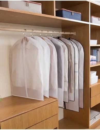 HomeClean Garment Protector Cover 24'' x 54'' | Breathable, Washable & Dust-Free (70-120 chars) thumbnail 5