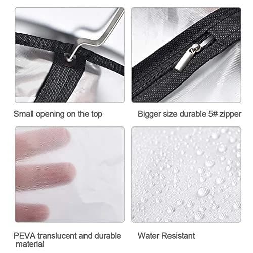 HomeClean Garment Protector Cover 24'' x 54'' | Breathable, Washable & Dust-Free (70-120 chars) thumbnail 2
