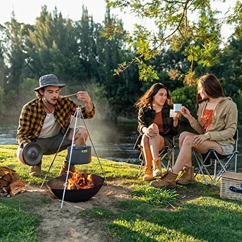 Naturehike 4.2 Quart (4L) Aluminum Hanging Pot with Lid | Lightweight Outdoor Cooking Pot for Camping Hiking Picnic Travel thumbnail 4