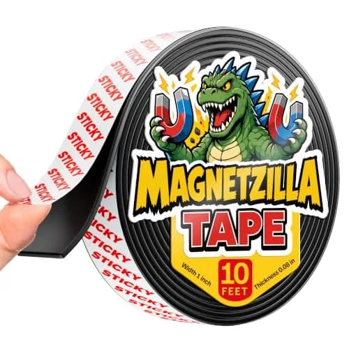 X-bet MAGNET Magnetic Tape Roll 3m (10ft) x 2.5cm (1in) | Strong Adhesive for Crafts & Organization thumbnail 1