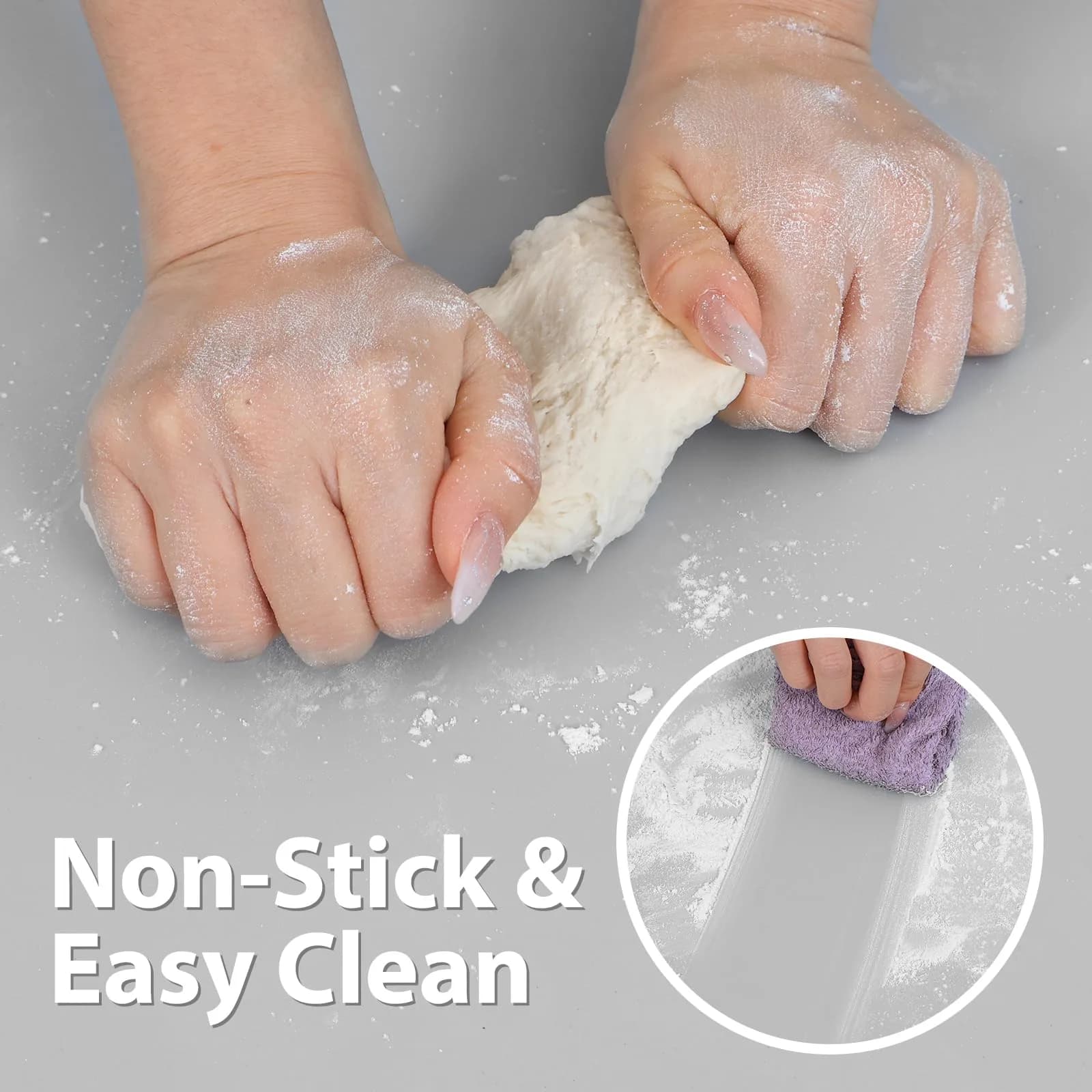 Folksy Super Kitchen Extra Large Silicone Baking Mat 40cm x 30cm (15.6" x 23.4") | Non-Stick Countertop Protector - view 3
