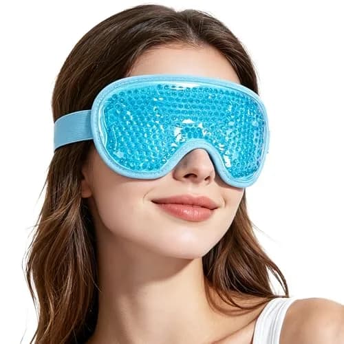 NEWGO Cooling Eye Mask for After Surgery, Reusable Gel Face Ice Pack, Blue (127 g) | Soothing Relief for Puffy Eyes, Headaches, Dark Circles thumbnail 1