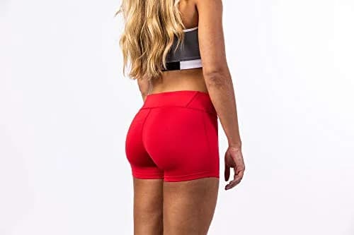 Mizuno Women's Victory 3.5" Inseam Volleyball Shorts Red | Lightweight, Supportive Activewear for Women thumbnail 4