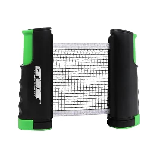 GSE Games & Sports Expert Retractable Ping Pong Net & Post, Adjustable Table Tennis Clamps, Black | Portable & Easy Setup for All Ages thumbnail 1