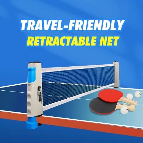 GSE Games & Sports Expert Grey Sport Table Game | Retractable Net & Post, Adjustable, Portable, Easy Setup thumbnail 5