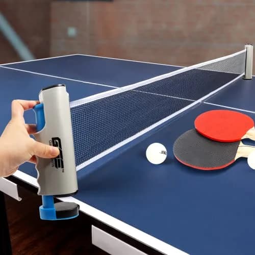 GSE Games & Sports Expert Grey Sport Table Game | Retractable Net & Post, Adjustable, Portable, Easy Setup thumbnail 3