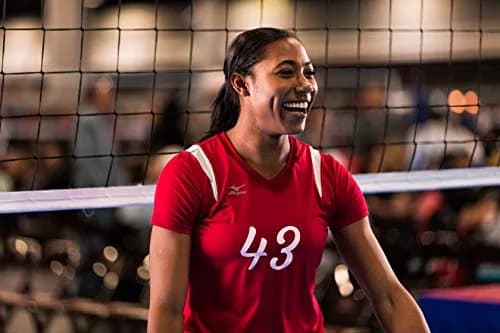 Mizuno Balboa 5.0 Short Sleeve Volleyball Jersey, Womens XX-Large, Red/Silver | Lightweight, Moisture-Wicking Sport Jersey thumbnail 4