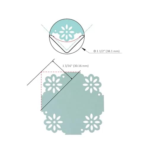 BiraBira Daisy Corner Punch 1.5 inch (3.81 cm) | Creates Decorative Corners for Crafts thumbnail 2