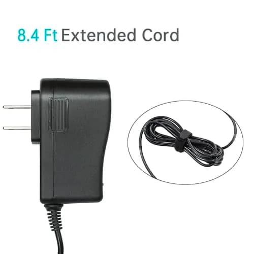FOUCECLAUS 12V Power Supply Charger Adapter for Yamaha PSR, YPG, YPT, DGX, DD, EZ Series Keyboard, 8.4 Ft Long Power Cord thumbnail 7