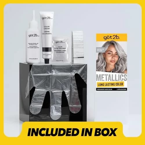 Got2B Metallics Permanent Hair Color M71 Metallic Silver 1 Count Cream | Multi-Dimensional Metallic Look thumbnail 7