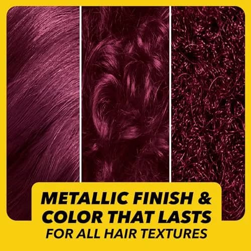 Got2B Metallics Permanent Hair Dye, Dark Ruby 68 | Vibrant Metallic Color, Up to 30 Washes, Complete Kit thumbnail 4