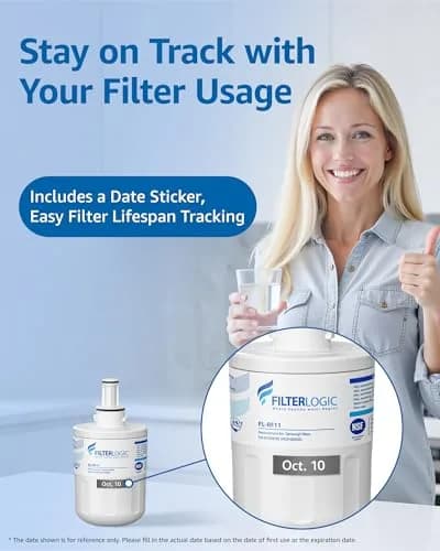 Filterlogic Refrigerator Water Filter Replacement for Samsung DA29-00003G, 3 Pack | NSF Certified for Purity thumbnail 9