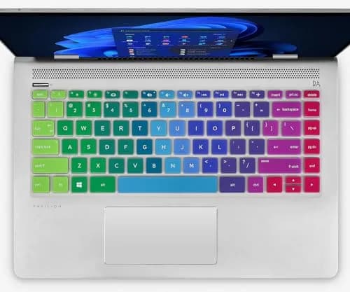 CaseBuy Keyboard Cover for HP 14 Series | Durable Silicone, Washable & Dustproof (29cm x 10.9cm) thumbnail 7