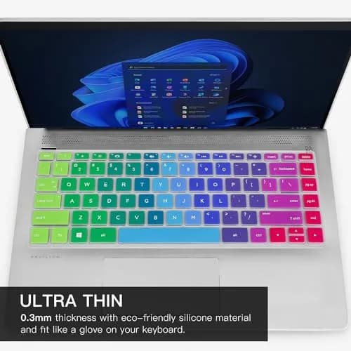 CaseBuy Keyboard Cover for HP 14 Series | Durable Silicone, Washable & Dustproof (29cm x 10.9cm) thumbnail 3