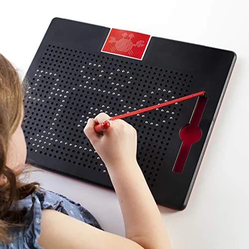 Guidecraft Magna Tablet with 10 Double-sided Design Cards | Magnetic Drawing Board for Kids, S.T.E.M Learning & Educational Toy (12"L x 10"W) thumbnail 7
