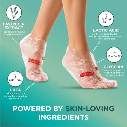 DERMORA Foot Peel Mask, Exfoliating Foot Peeling Mask, 2 Pairs, Original | Gentle Dead Skin Removal for Dry Feet thumbnail 6