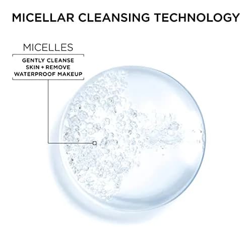 Garnier Micellar Cleansing Water for Waterproof Makeup, Hydrating Facial Cleanser & Makeup Remover, 400mL (13.5 Fl Oz) x 2 | Vegan, Cruelty-Free thumbnail 4