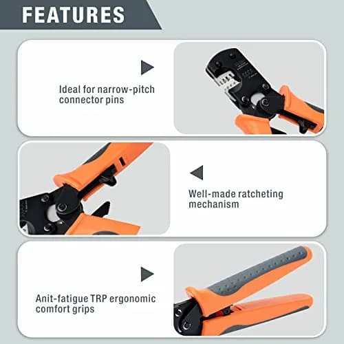 IWISS IWS-3220M Micro Connector Pin Crimping Tool 0.03-0.52mm² 32-20AWG | Precise, Durable, US-imported thumbnail 6
