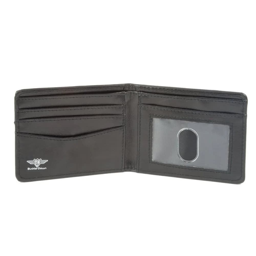 Buckle-Down Men's Flag Pride Rainbow Bi Fold Wallet, Multicolor, 10.16 cm x 8.89 cm (4.0 x 3.5 inches) - view 3