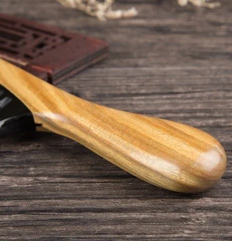Myhsmooth Wide Tooth Handmade No Static Buffalo Horn Comb with Green Sandalwood Handle | Traditional Craft for Hair Care (70-120 chars) thumbnail 4