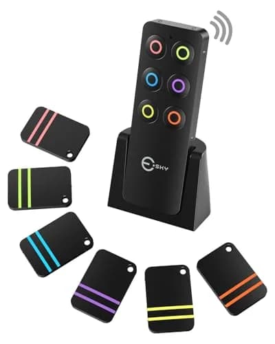 Esky Key Finder Locator with Sound, 6 Receivers & LED Light | 30m (100ft) Range thumbnail 1
