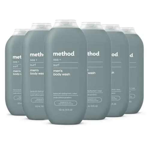 method Men’s Body Wash Sea + Surf 108 fl oz (3.2 L) | Gentle Daily Cleanse for All Skin Types thumbnail 1